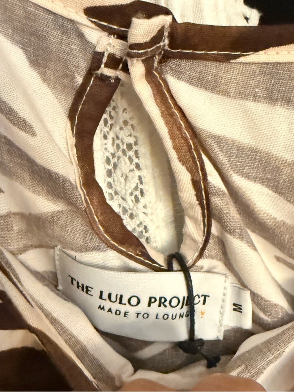 THE LULO PROJECT Brown Animal Print Maxi Dress Size Medium - Picture 9 of 11